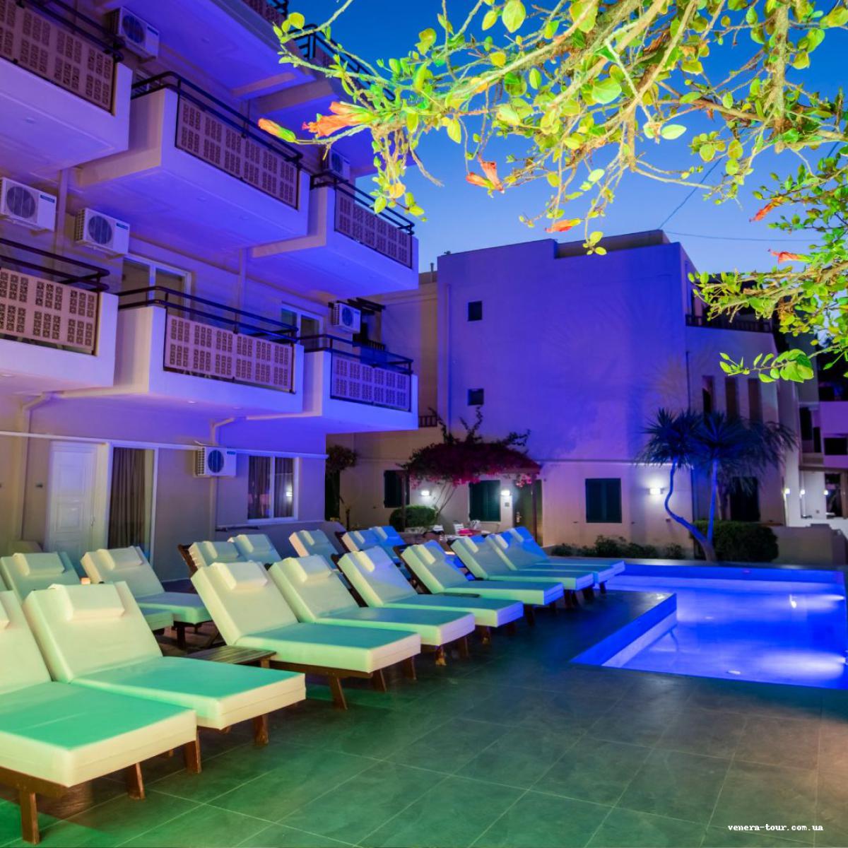 Porto Greco Village Beach Hotel інформація про готель та пошук турів в готелі Porto Greco Village Beach Hotel в Греції